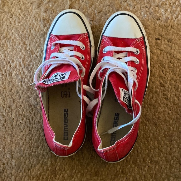 Converse | Shoes | Converse Red Shoes | Poshmark